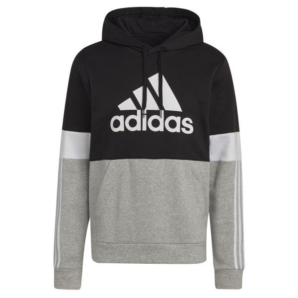 Essentials Nohble Heather/Black Grey adidas - Men Medium - Hoodie - -