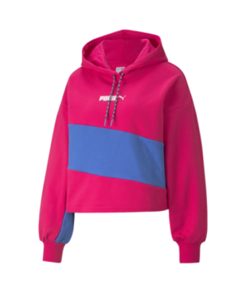 PUMA - Women - International Pullover Hoodie - Pink/Blue - Nohble