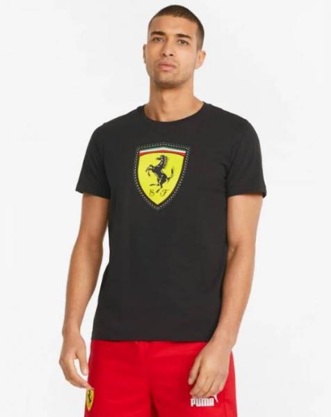 PUMA - Men - Ferrari Metal Energy Tee - Black/Red - Nohble