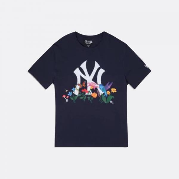 T-Shirt New Era Stack Logo MLB New York Yankees - Navy - men´s