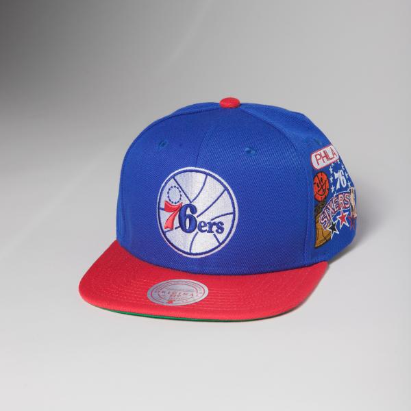 Mitchell & Ness New York Knicks Patch Overload Hardwood Classic Snapback Hat