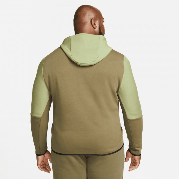 geduldig Somatische cel Vergadering Nike - Men - Tech Fleece Full-Zip Hoodie - Alligator/Olive/Black - Nohble