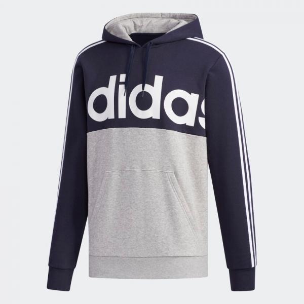 adidas - Men - Essentials Hoodie - Medium Grey Heather/Black - Nohble