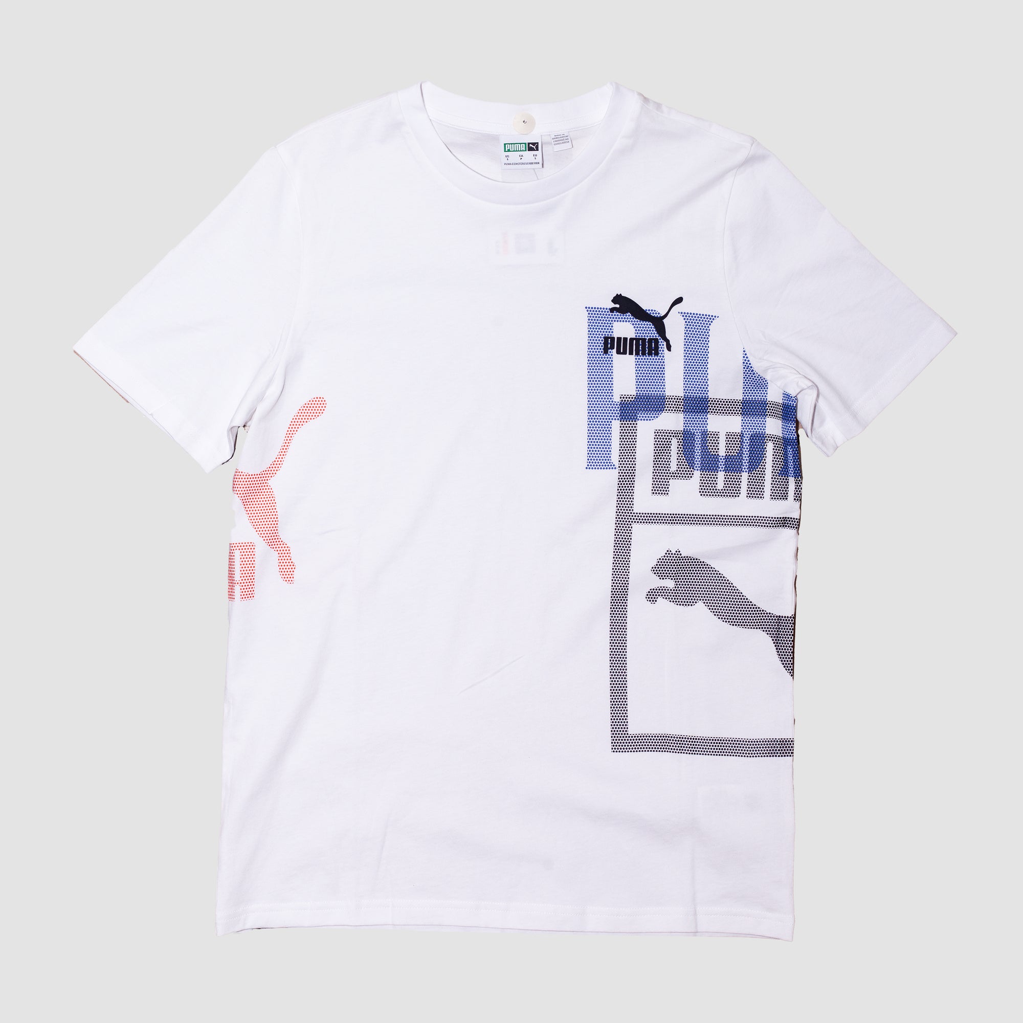 Tee Men Power - Colorblock - - PUMA Nohble - White