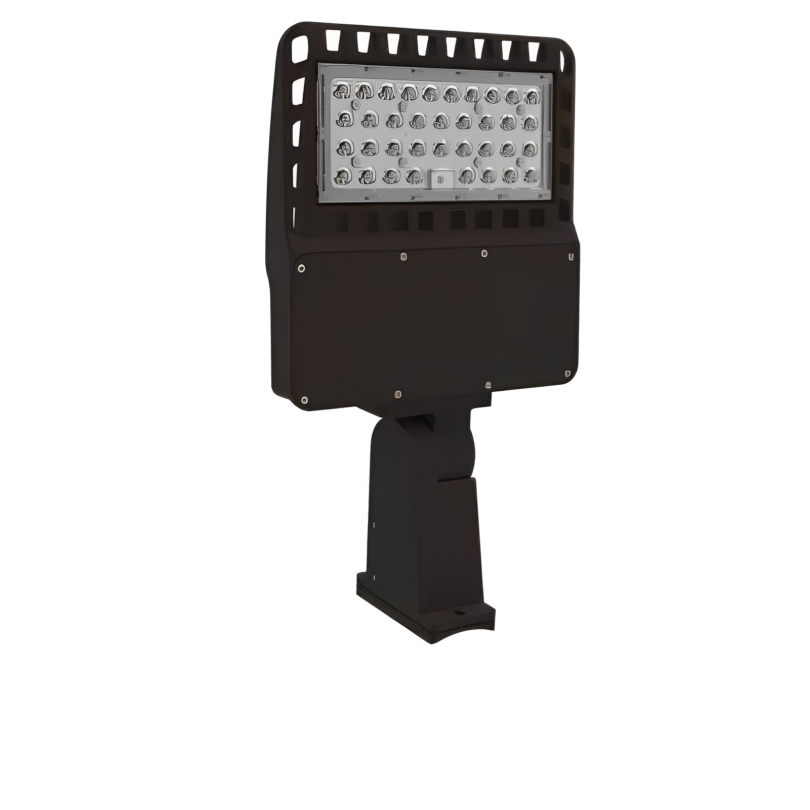 Monster 400-Lumen 120-Watt Black LED Plug-in Wall Mount Area Light (Bulb  Included) in the Area Lights department at