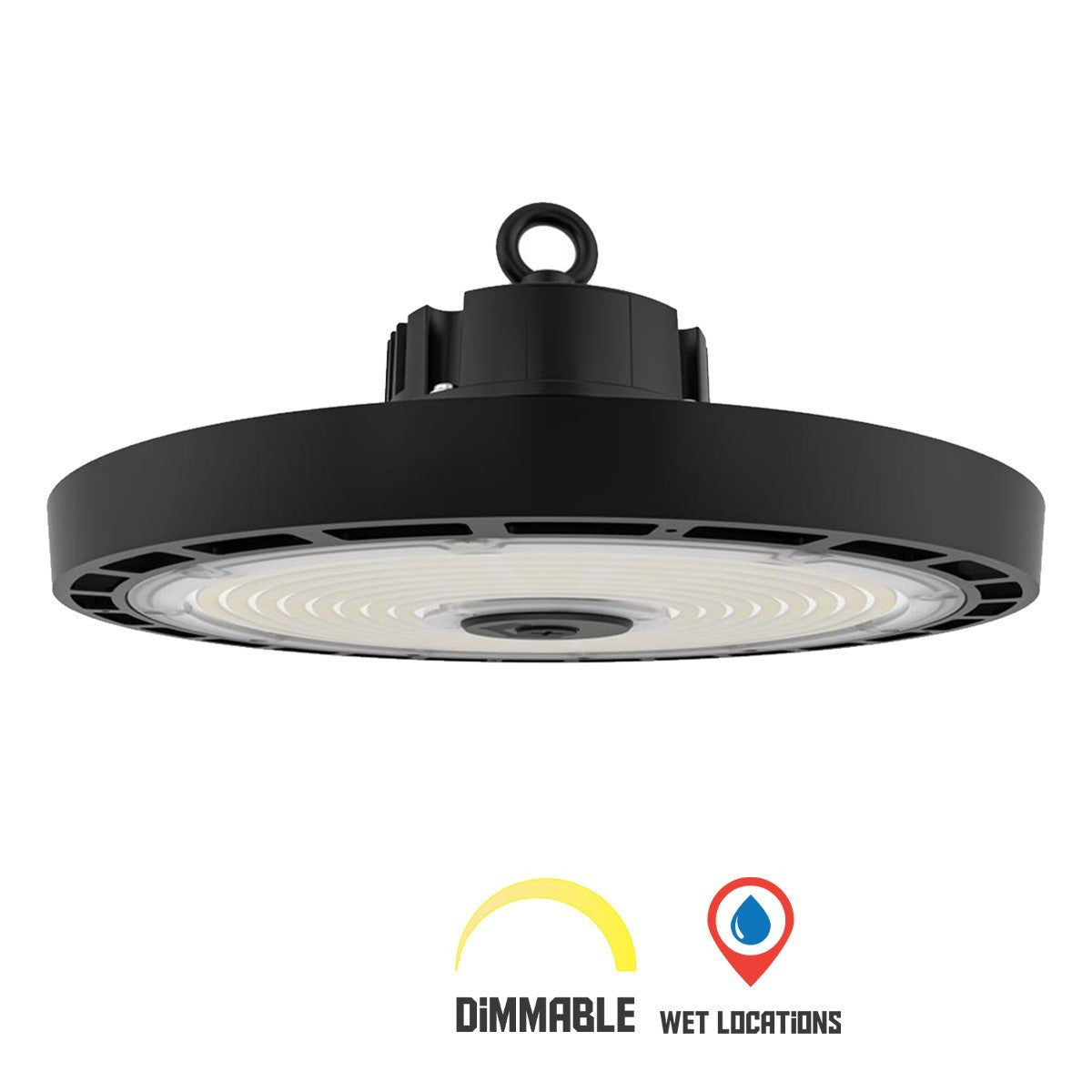 Cloche LED UFO industrielle ULTRA 150W puce OSRAM 22500Lm 0/10V IP65