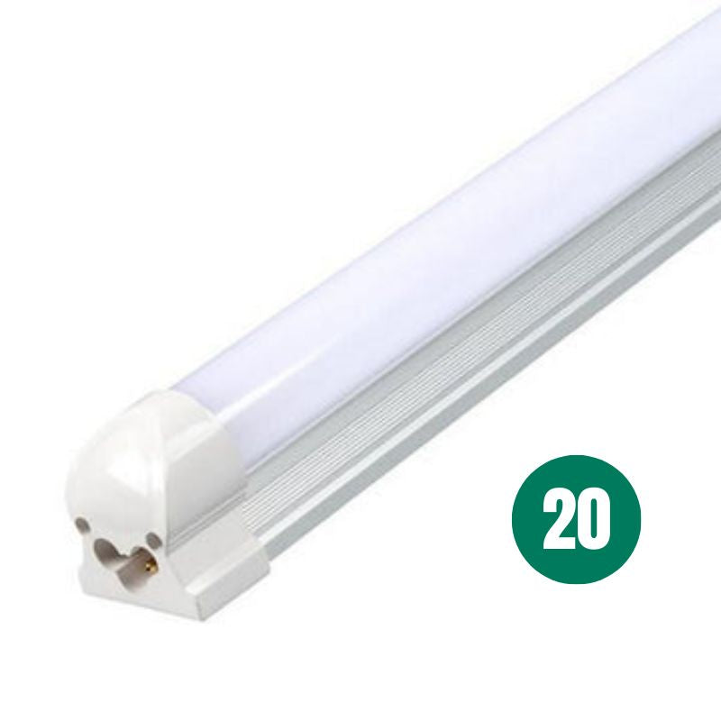 8 ft LED Direct / Indirect Suspended Linear Fixture G2, 13800 Lumens, Wattage & CCT Selectable, 120-277V, Black, White / Silver Finish