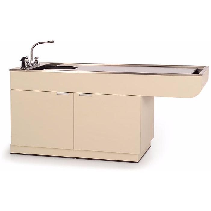 Veterinary Wet Table Stainless Steel Top & Storage | Multi Purpose | TWC-800-60 - Single Level - PetLift Supply product image