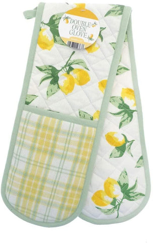 Double Oven Glove Lemons Design By Country Club