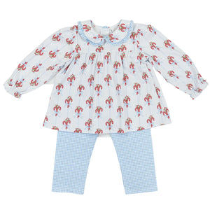 Candy Cane Row Girls Legging Set - Sweet Mags 