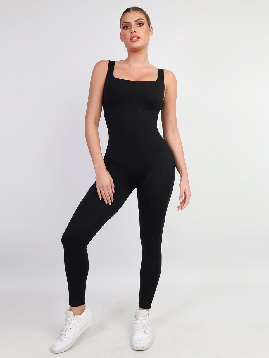 CloudSense Seamless Square-Neck Long-Sleeve Bodysuit