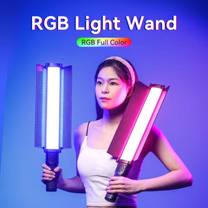 VL360 RGB Handheld Light Wand: 38W LED Light Stick with Dimmable 2500K-10000K, 20 Effects, Ideal for Photography and Fill Lighting - Your Healthy Adventure & More - Light Wand Photography