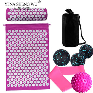 7-Piece Acupressure Mat & Pillow Set – Stress Relief, Back Pain Massage & Muscle Relaxation for Yoga and Recovery - Your Healthy Adventure & More