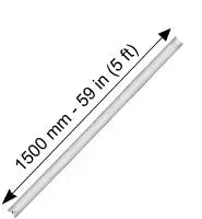 Morris slimline Twin LED batten light 5ft performance range