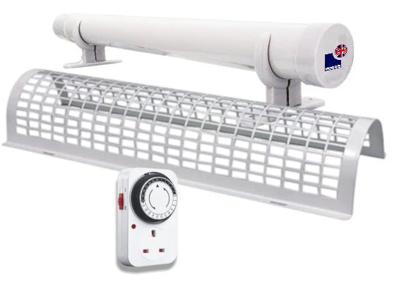 Morris tube heater with guard and timer set