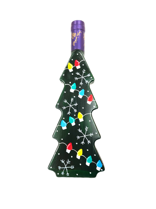 Botella colgante de navidad decoracion arbol de navidad 7cm  surtido 4pcs-120484
