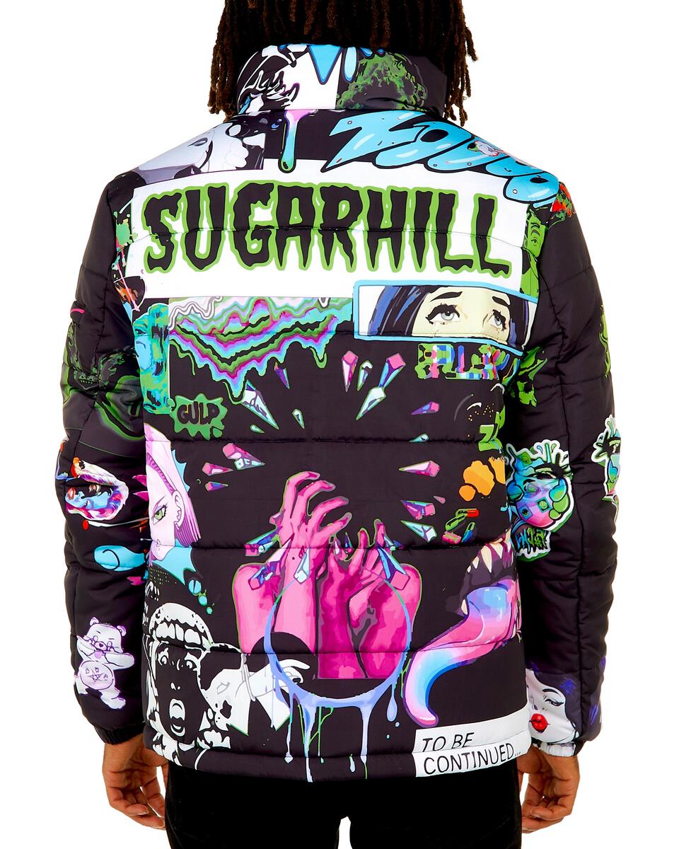 Sugar Hill Psycho Puffer Jacket (Black-White) – DR STYLZ