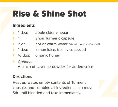 Zhou Nutrition Rise & Shine Shot Recipe