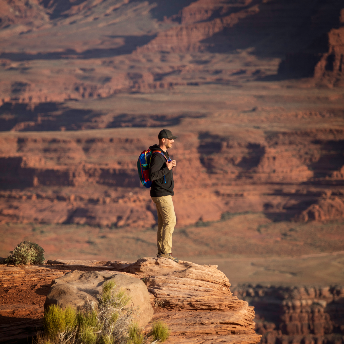 Man at Grand Canyon