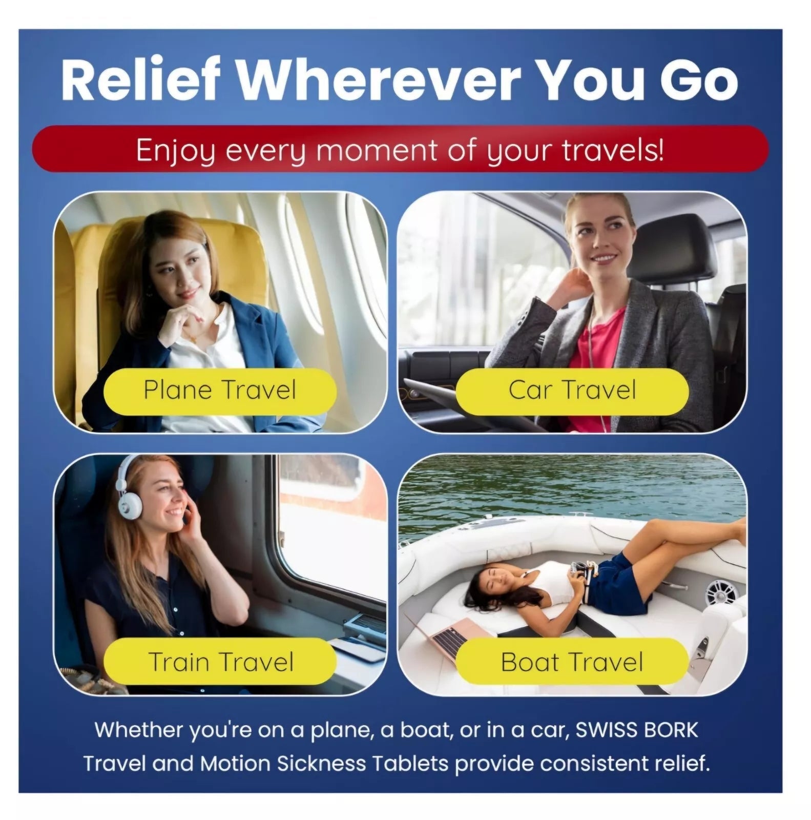 Swiss BORK Motion TabletsSWISS BORK Travel Sickness Tablets (500mg) — UPGRADED Swiss Bork