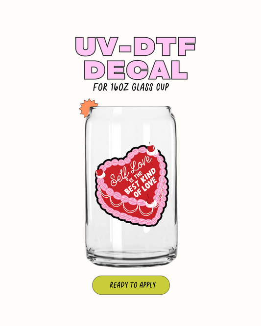 Self Love UV DTF Cup Wrap