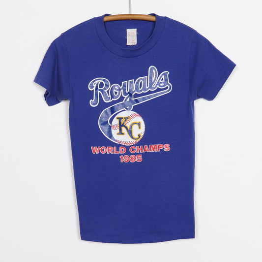Vintage 1985 World Series Royals World Champions White T-Shirt Adult Size L