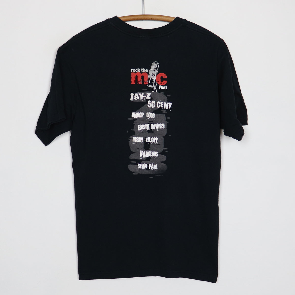 2003 Jay Z 50 Cent Rock The Mic Fest Concert Shirt