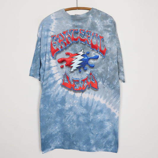 1997 Grateful Dead China Rider Liquid Blue Tie Dye Shirt – WyCo Vintage