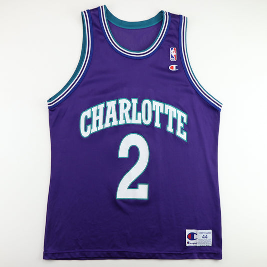 Vintage 1990's Charlotte Hornets 'Alonzo Mourning' CHAMPION Jersey Sz.
