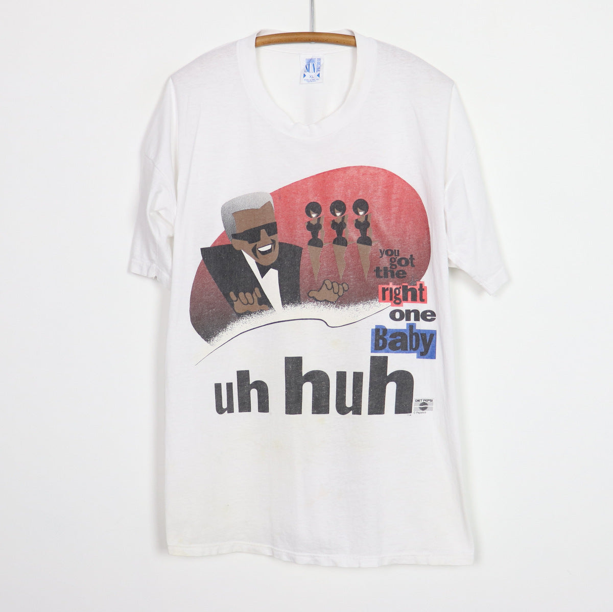 1990s Ray Charles Pepsi Uh Huh Babby Shirt – WyCo Vintage