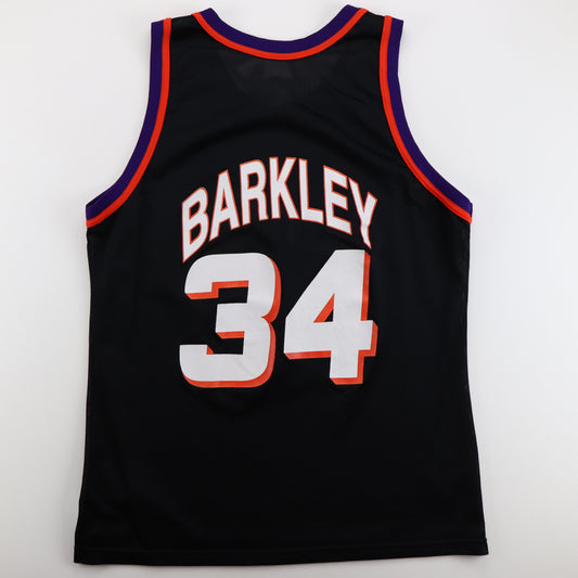 Charles Barkley Vintage Preseason Game Exclusive White Suns Jersey Size 48  Large