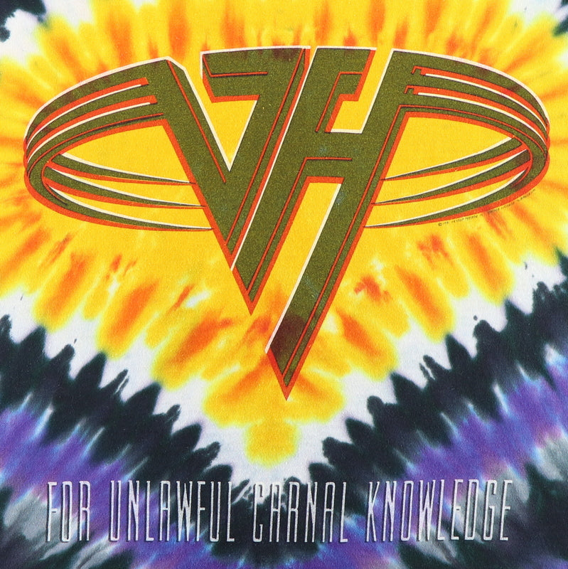 Vintage Van Halen For Unlawful Carnal Knowledge 1991 Tie Dye Shirt Wyco Vintage 