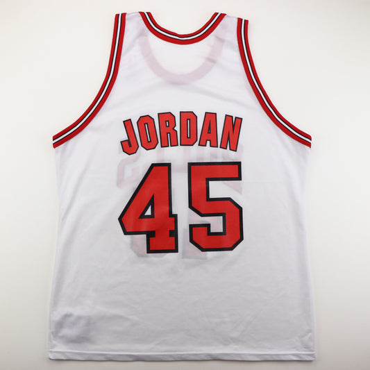 Vintage 90s Champion Chicago Bulls Michael Jordan #45 Home Jersey Size 44  Large