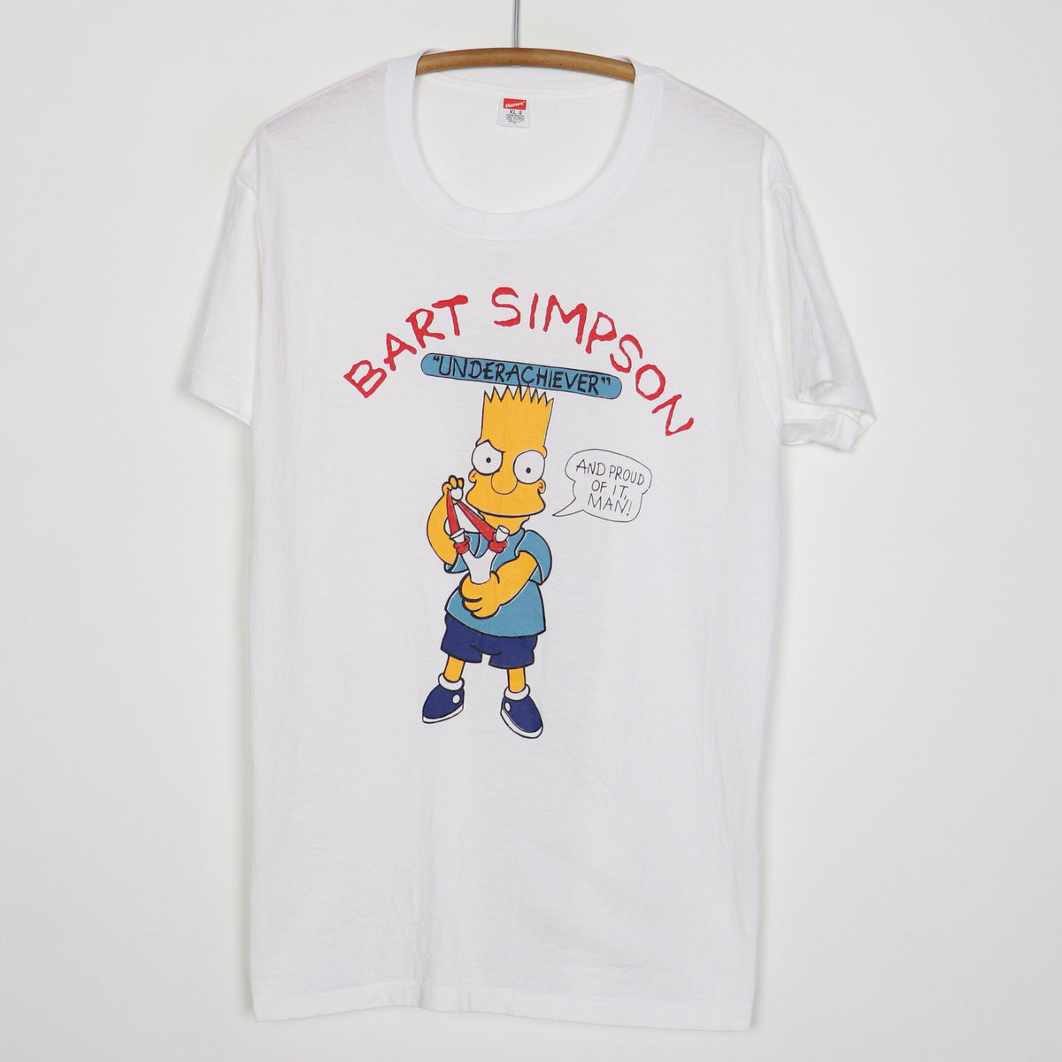1990s Bart Simpson Underachiever And Proud Of It Shirt – WyCo Vintage