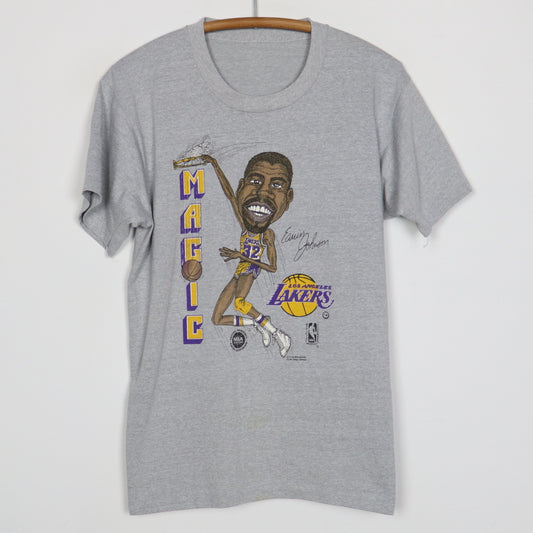 87 LAKERS WORLD CHAMPS TEE — FOXHOLE LA