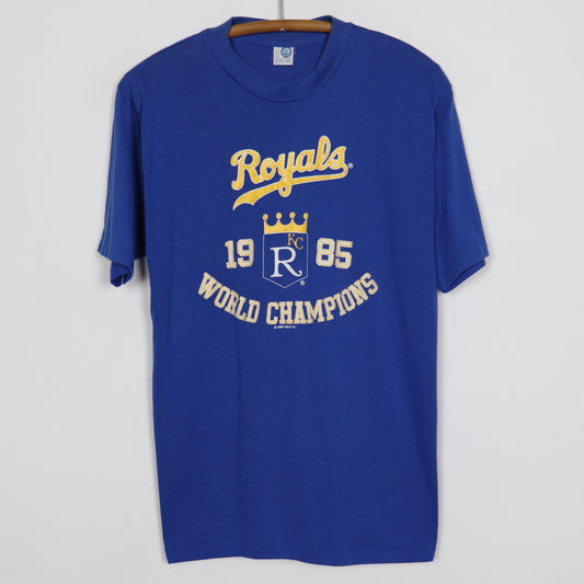 Vintage 1985 KC Royals World Champions Baseball Ringer T-Shirt 