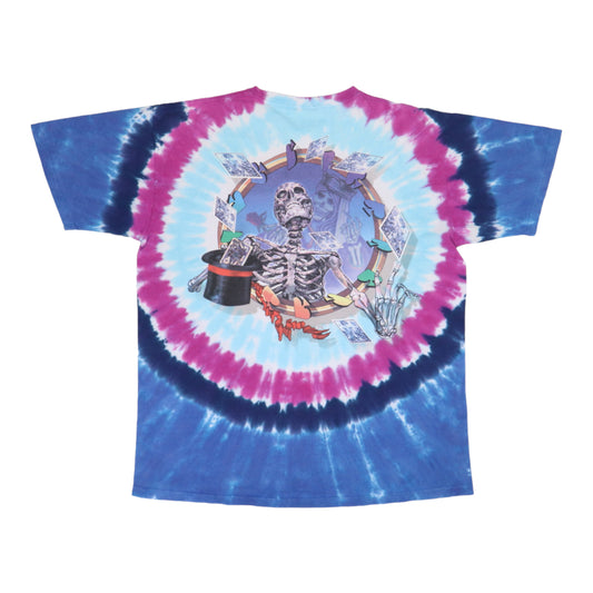 1998 Grateful Dead Keep It Green Liquid Blue Tie Dye Shirt – WyCo Vintage