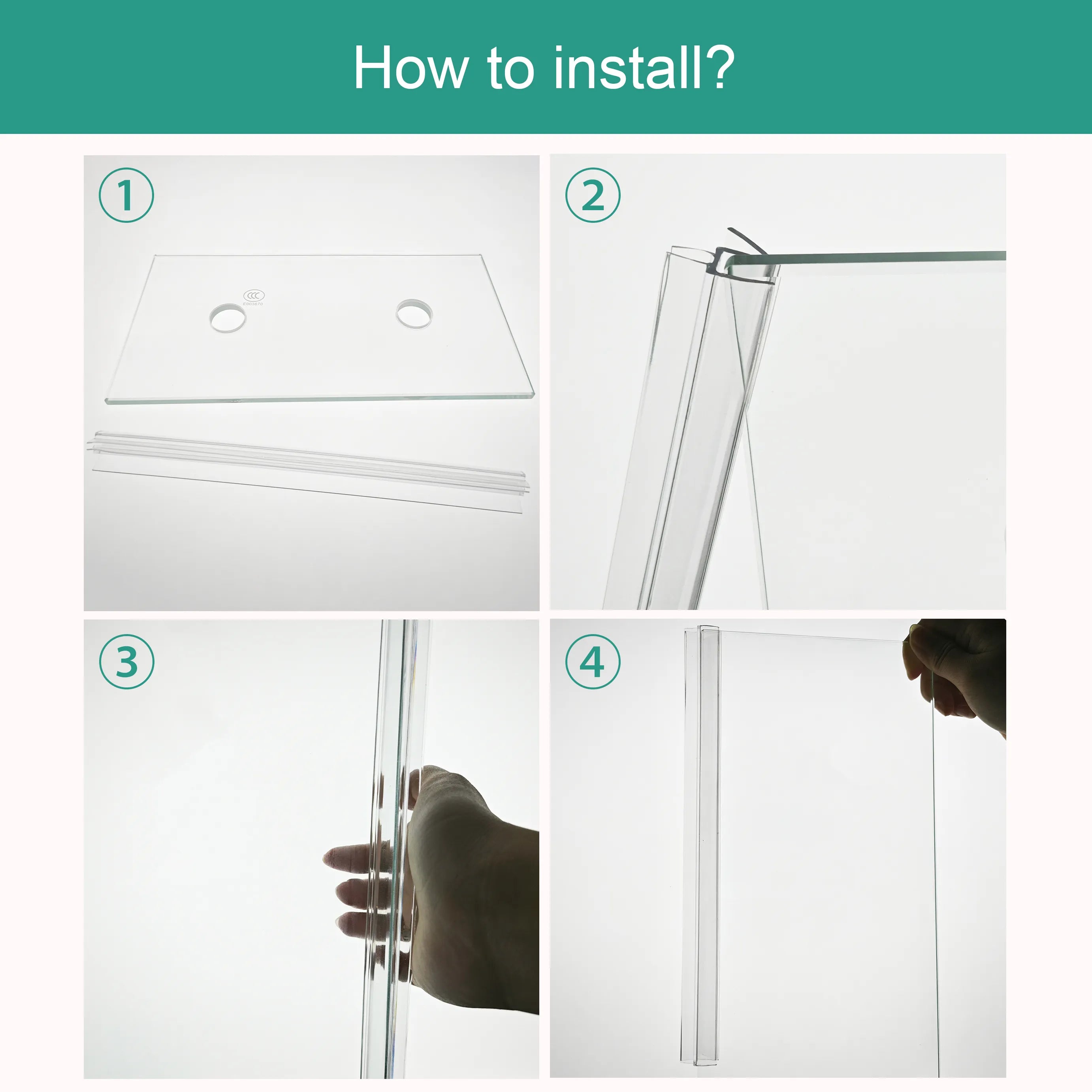 4-step to install your shower door seal