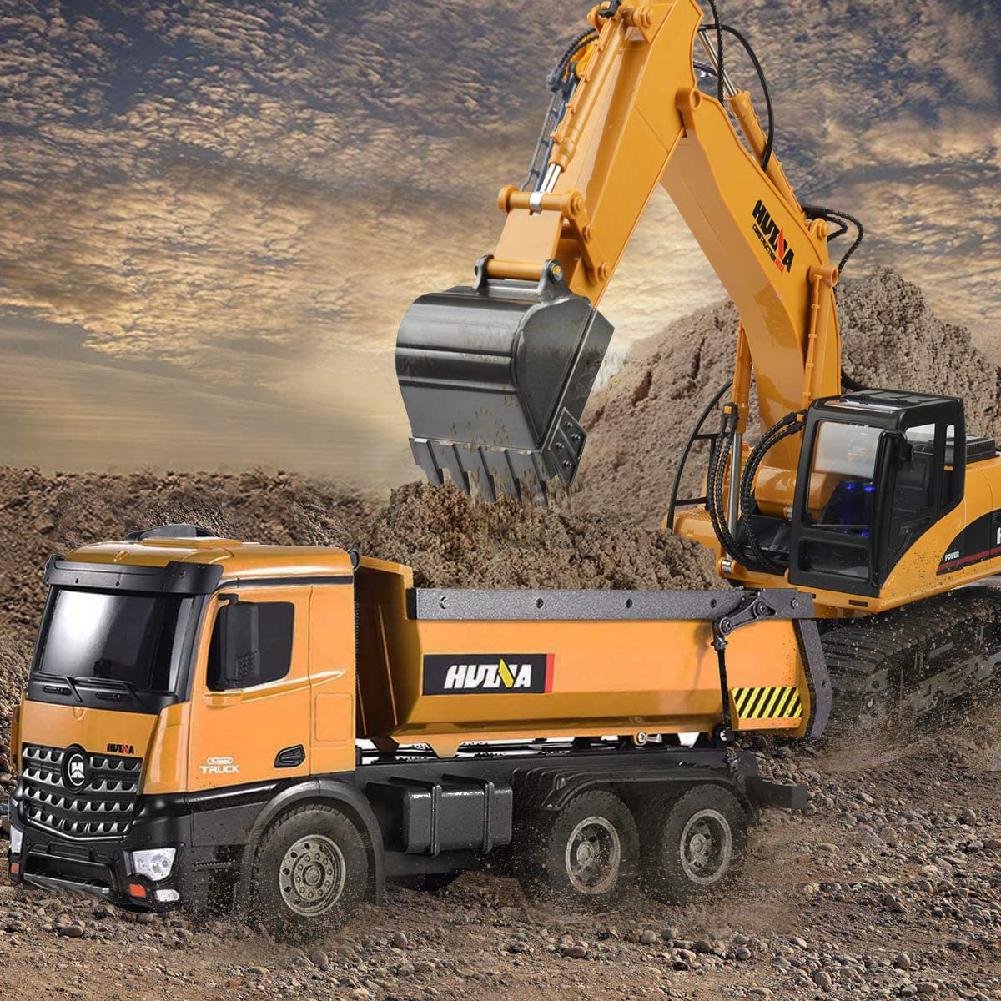 Huina 1573 Alloy Dump Truck Construction Truck