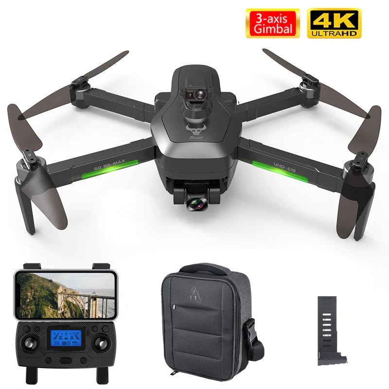 Drone ZLRC SG907 PRO, caméra 4k stabilisée sur 2 axes, GPS - Seb high-tech