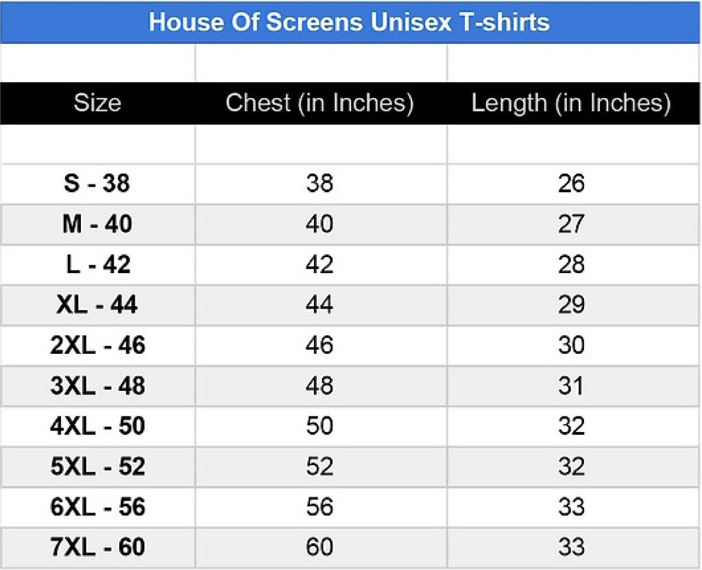 SIZE CHARTS – HOUSE OF SCREENS