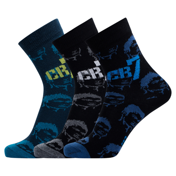 CR7 Socks - 3 Pack Boys (black) –