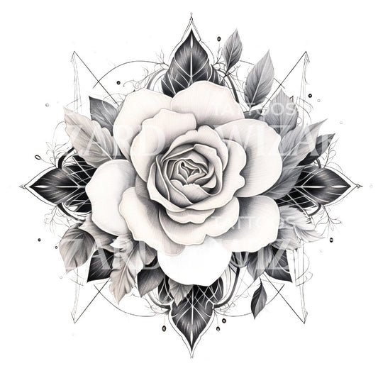 Mandala rose design for my sister: still needs tightened in places