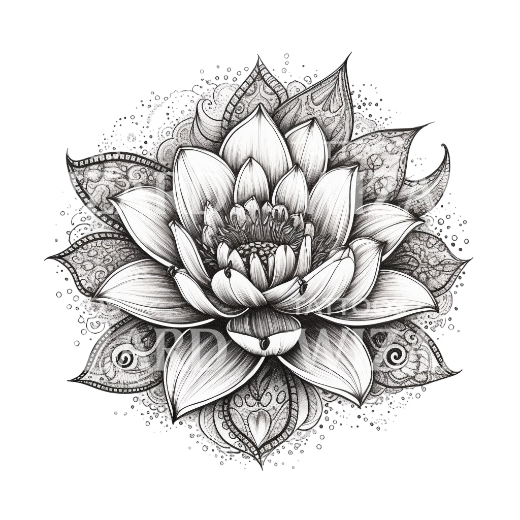 Simple Flower Tattoo  Black Lotus Tattoo