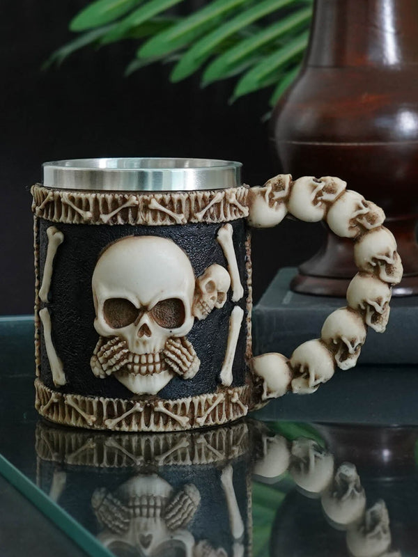 Viking Warrior Skull Mug – Tied Ribbons