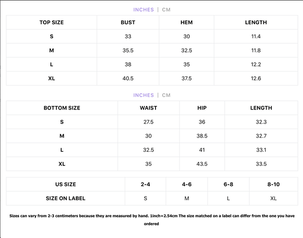 91 the Label size chart | ResidentFashion