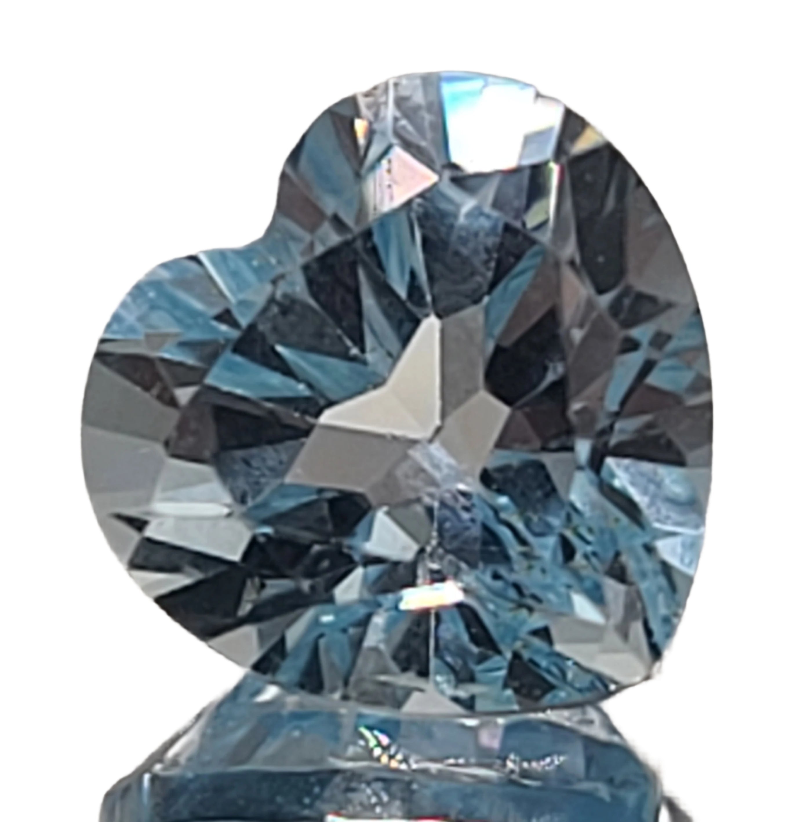 5.4ct Heart Shaped Aquamarine Gemstone - Natural