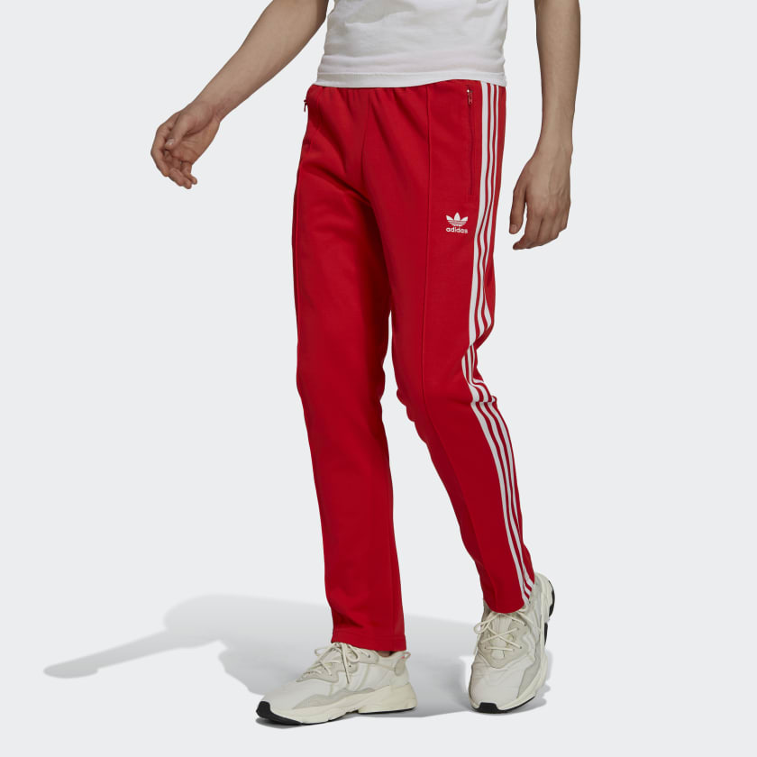 Adidas Originals Men's Adicolor Beckenbauer Pantalones - Rojo Trade Sports