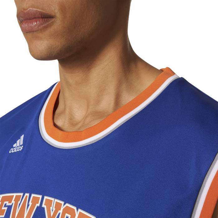 Silla Perdido visitar adidas Men's New York Knicks Rose Retro Jersey - Azul CB9995 - Trade Sports