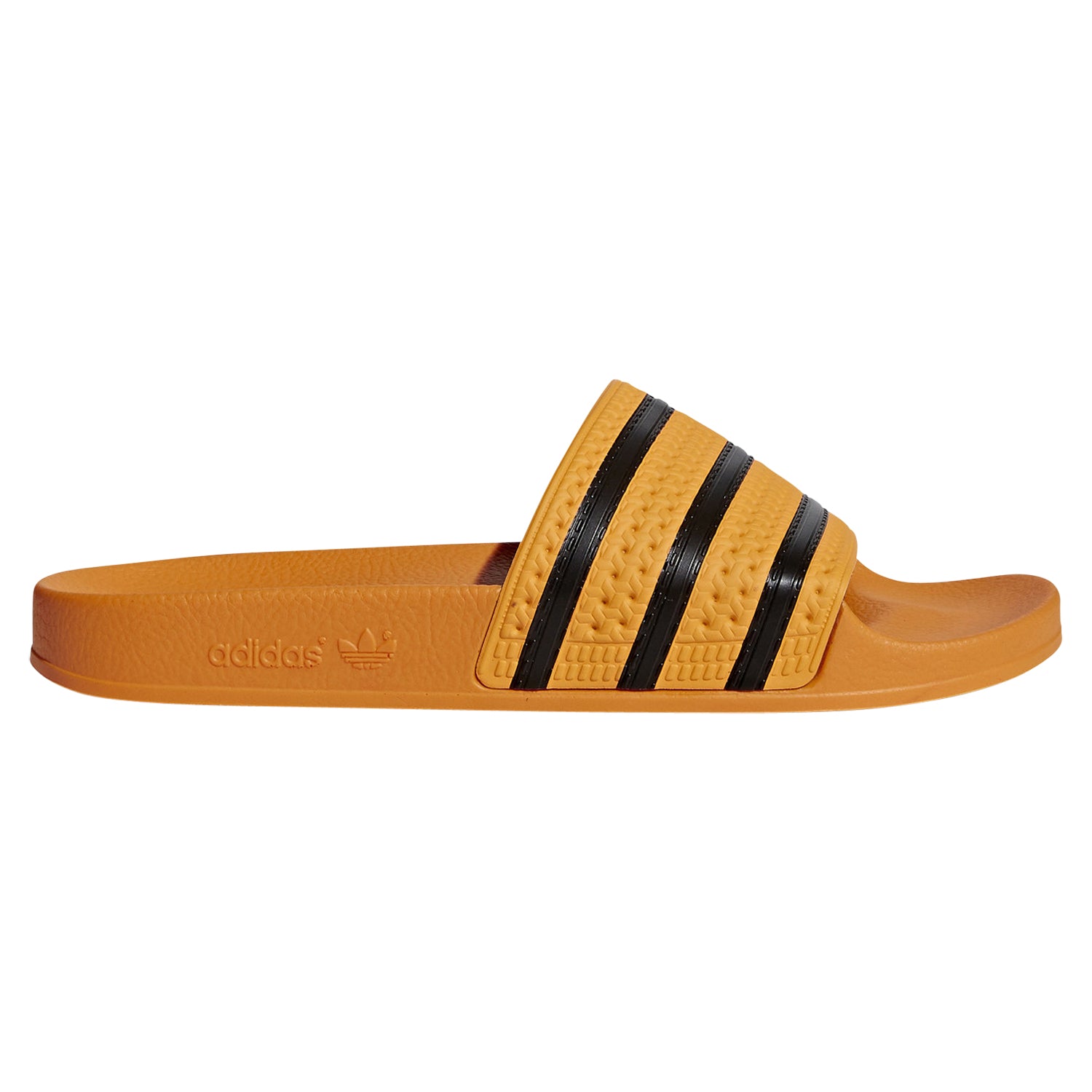 gold adidas slides